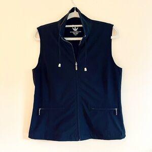 Chico's Zenergy Black Vest with Zip Detail